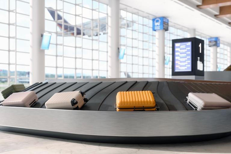 Carrusel de equipaje en aeropuerto